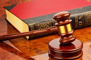 Gavel and book
