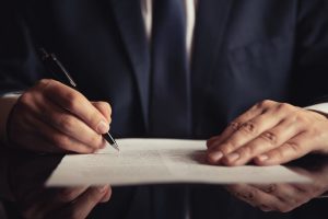 Man with papers